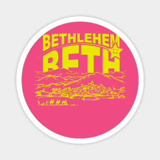 Bethlehem Beth Yellow Magnet